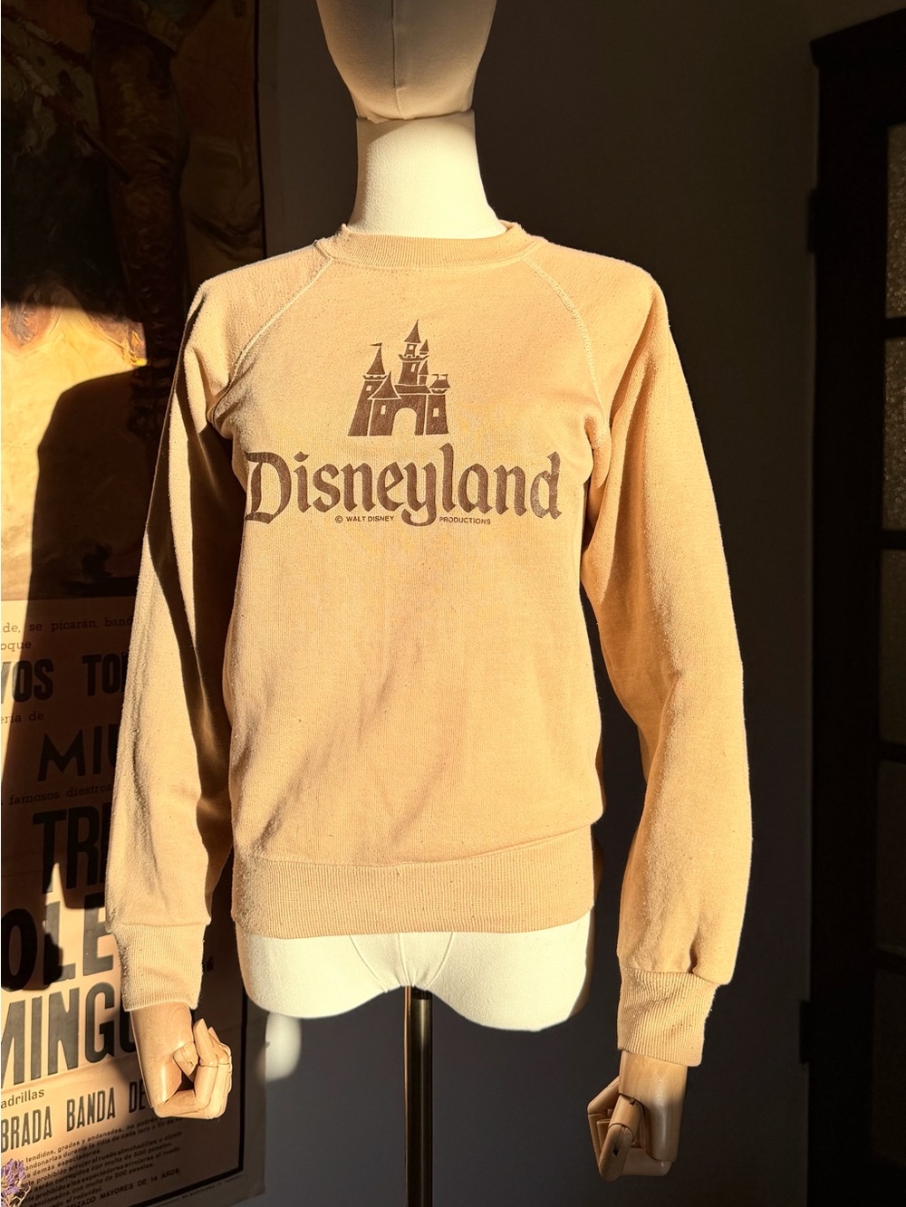Vintage 80s Disney Productions Beige Crewneck Sweatshirt - Picture 7 of 8